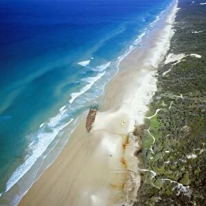 Australia - Maheno wreck Maheno Beach, Fraser Island, Great Sandy National Park, Queensland, Australia