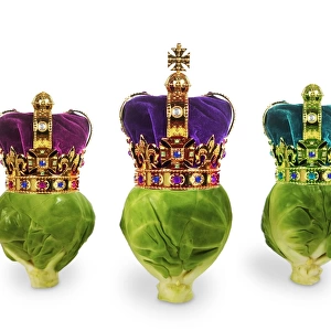Brussels Sprouts - with crown - we three kings