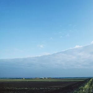 Clouds - weather front over fenland