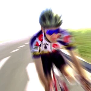 Cyclist at speed