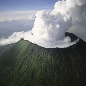 Democratic Republic of Congo (DRC) - Aerial view of Africa, Mount Nyiragongo, Virunga Volcanoes, Home of Mountain Gorilla, 2003