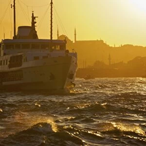 Ferry Istanbul at sunset