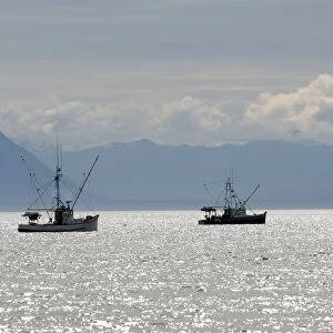 Fishing - for king salmon - Frederick Sound - Inside Passage - Alaska