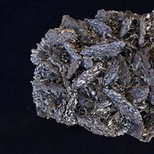 Galena (PbS - lead sulfide) - The primary ore of lead - Spinel twins - Madan - Bulgaria