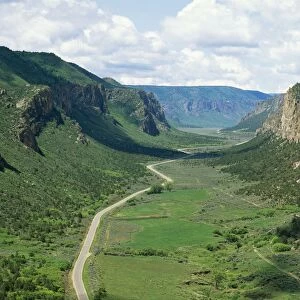 Glacial U-shaped Valley - carved in Precambrian rocks - Unaweep Canyon Colorado - USA