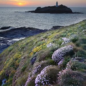 Godrevy at sunset - Cornwall - UK