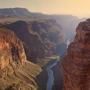 Grand Canyon and Colorado River - evening at the North Rim of the Grand Canyon at Toroweap - Toroweap, North Rim, Grand Canyon National Park, Arizona, USA