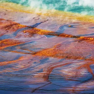 Grand Prismatic Spring, Yellowstone National Park, Wyoming, USA. Date: 25-05-2021 Grand Prismatic Spring, Yellowstone National Park, Wyoming, USA. Date: 25-05-2021