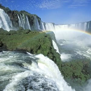 Iguazu Falls Brazil - “Devil's Throat” - Brazil/Argentina - main fall viewed from Brazil