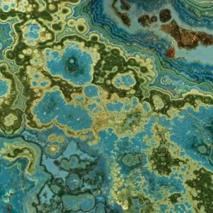 Malachite and Chrysocolla - Copper minerals from Bagdad Copper Mine in Bagdad Arizona-USA