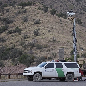 Mobile Surveillance Unit - U. S. Border Patrol - Huachuca Mountains - Arizona - USA - Uses radar-infrared technology and a video camera to monitor United States and Mexican border