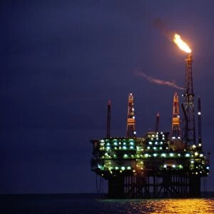 Oil Rig - Brit oil's Beatrice North Sea