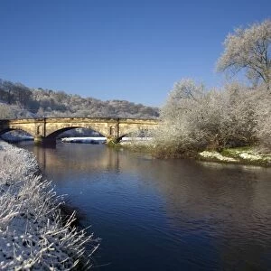 River Tent flowing under the Wolseley bridge on a beautiful winters morning - Rugeley - Staffordshire - England