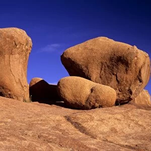 Rock marbles weathered rock formations of red granite Pandok Mountains, Spitzkoppe area, Namibia, Africa