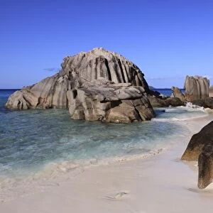 Rocks on beach at Anse Patates - La Digue - Seychelles