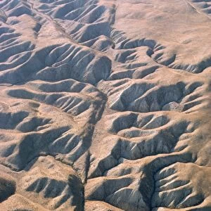 San Andreas Fault - off set streams - California USA