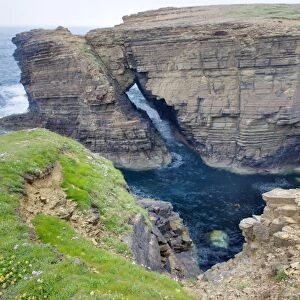Sea Arch at Yesnaby cliffs - Orkney Mainland LA005120