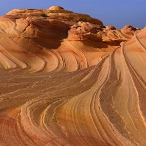Second Wave - carved rock made of jurrasic-age Navajo Sandstone that is approximately 190 millions old - Coyote Buttes North - Vermillion Cliffs - Grand Staircase Escalante National Monument - Utah - USA