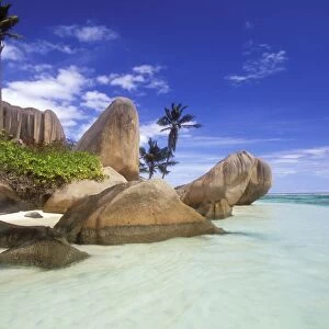 Seychelles Anse Source D'Argent beach, in La Digue