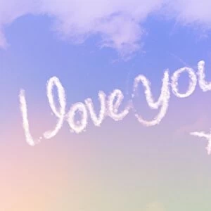 Sky writing - I love you