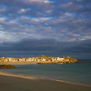 St Ives - Porthminster beach in foreground - Cornwall - UK