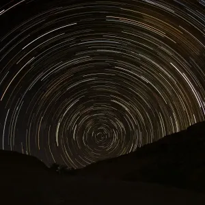 Startrails near the Brandberg Mountain - Damaraland - Namibia - Africa Startrails near the Brandberg Mountain - Damaraland - Namibia - Africa