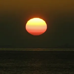 Sunrise - over the North Sea, Northumberland National Park, England