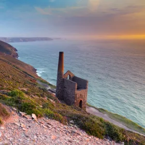 Wheal Coates - at sunset - St Agnes, Cornwall, UK