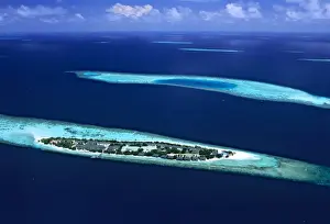 Atoll Prints: Aerial - Ari Atoll Maldives JLR05187