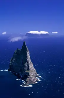 Sea Stacks Prints: Aerial - Balls Pyramid world's tallest sea stack