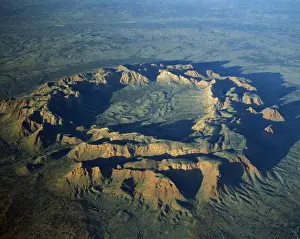 Circles Prints: Aerial - Gosse Bluff, meteorite crater created about 130 years ago