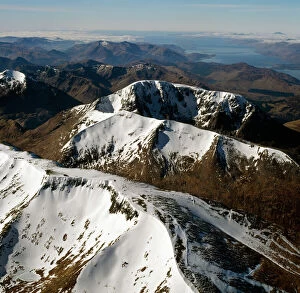 Images Dated 6th February 2014: Aerial image of Scotland, UK: Ben Nevis (Scottish)