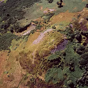 Bird View Prints: Aerial image of Scotland, UK: Castle Law