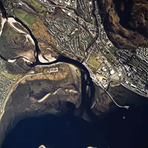 Bird View Prints: Aerial image of Scotland, UK: Fort William
