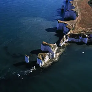 England Prints: Aerial image of South (Southern) England