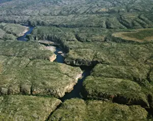 Aerial - Katherine Gorge Nitmiluk National Park, Northern Territory, Australia JPF47951