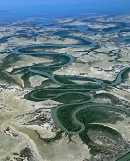 Meandering Prints: Aerial - McArthur River near delta