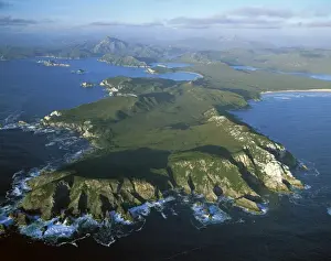 Headland Prints: Aerial - Port Davey, Hilliard Head