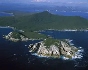 Headland Prints: Aerial - Port Davey (northern shores) North Head - World Heritage Area