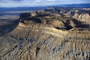 Aerial view of the Book Cliffs - looking north, Between Grand Junction, Colorado, and Green River, the Book Cliffs run roughly in an East-West direction