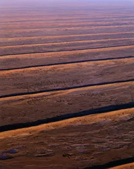 Dune Prints: Aerial view - Dunefields, dunes and interdune corridors 30m+ high and rarely branched