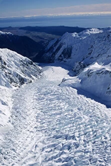 Aerial view of Fox Glacier, Westland National