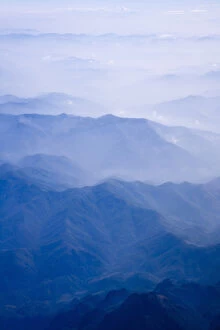 Images Dated 3rd July 2012: Aerial view of mountain layers