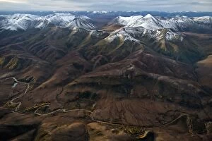 Images Dated 29th August 2012: Aerial views of Yukon Wilderness Mountains Dawson
