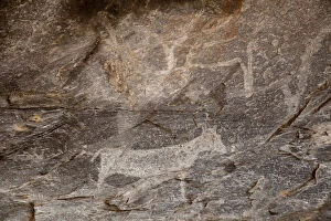 Images Dated 27th June 2011: Africa, Botswana, Tsodilo Hills. Ancient