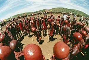 Ceremonies Gallery: Africa - Maasai people dancing