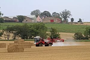 Agriculture - tractor spraying chemical treatment