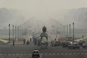 Air pollution, New Delhi, India