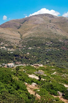 Albania, Mountain landscape next to Borsh