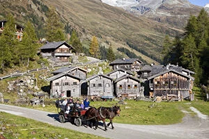 The alp Aussergschloess in East Tyrol, national